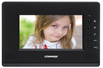 CDV-70AR3(DC) BLACK WIDEODOMOFON, 7" Color TFT-LCD, zasilanie 16-28V DC, kolor czarny, COMMAX